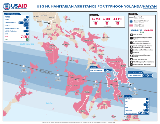 Typhoon Haiyan / Yolanda Map - 01/24/2014 (Click to view full-size map 