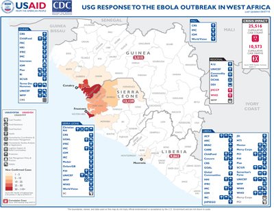 West Africa Ebola Map #28 April 7, 2015
