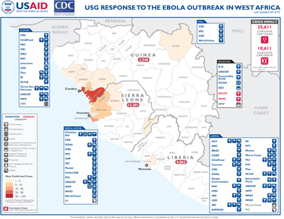 West Africa Ebola Map #29 April 14, 2015