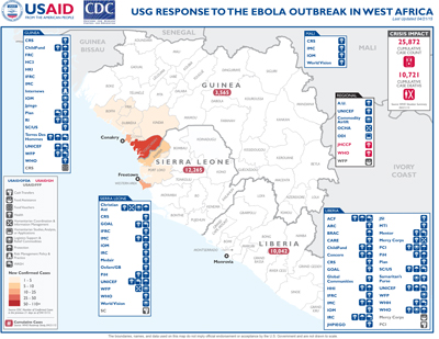 West Africa Ebola Map #30 April 21, 2015