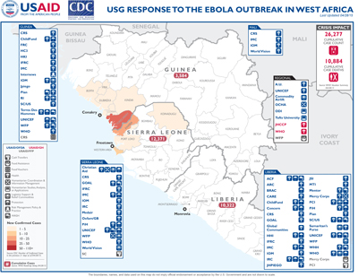 West Africa Ebola Map #31 April 28, 2015