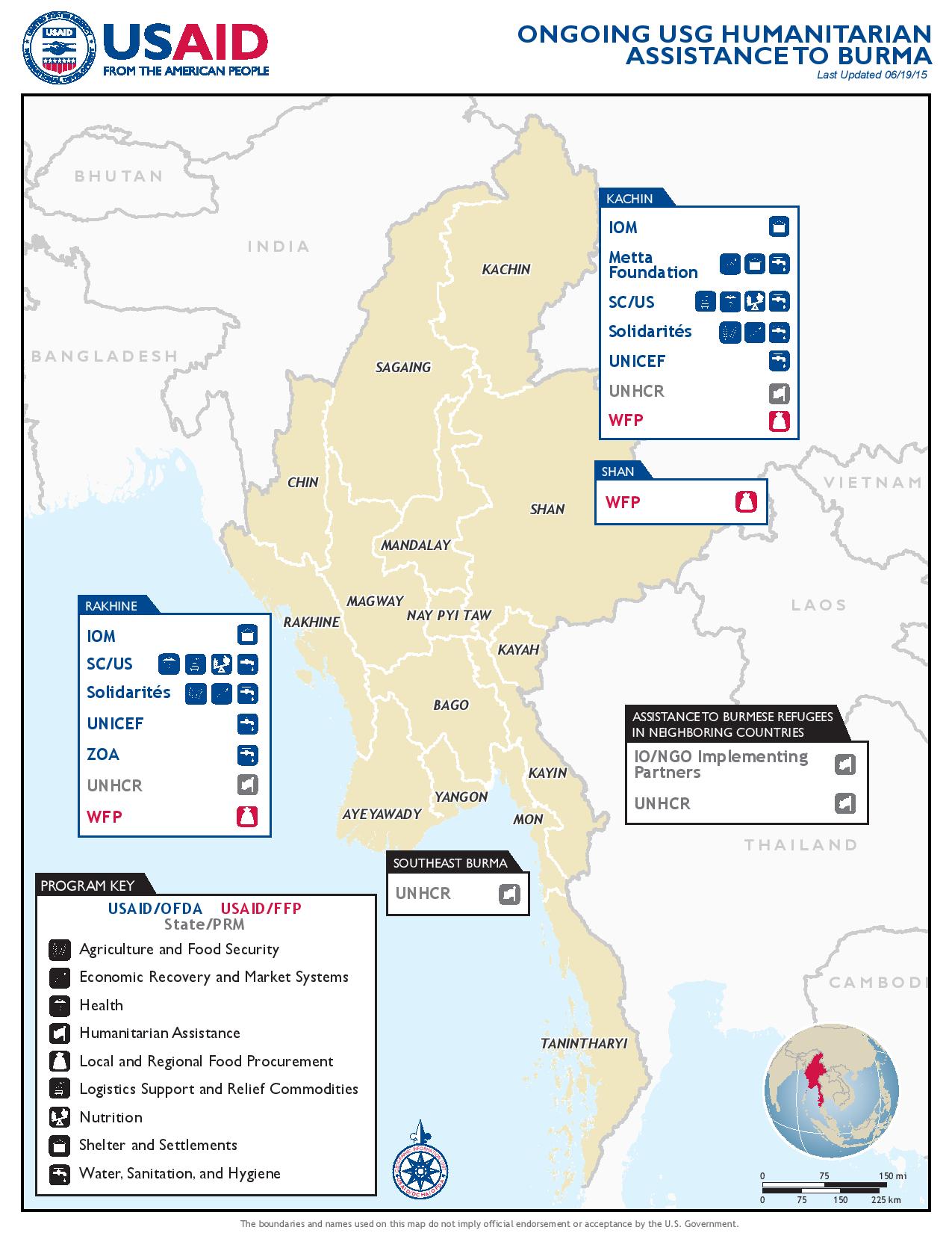 Burma Complex Emergency Map