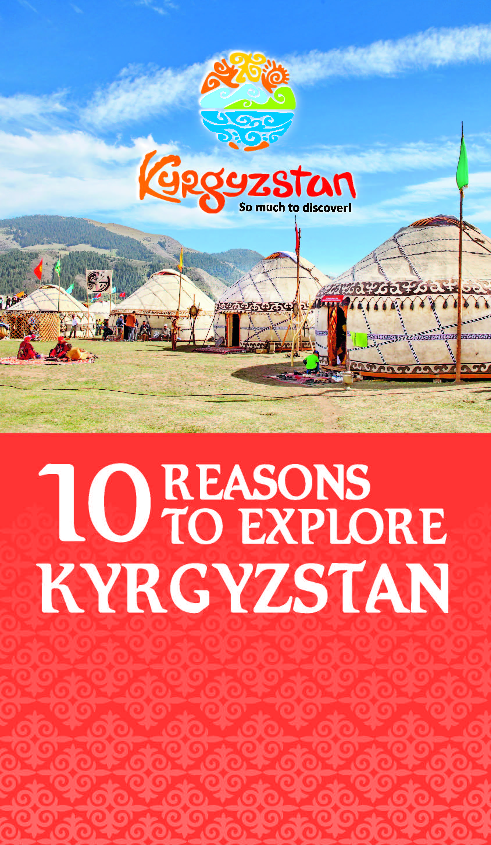 Booklet describing major tourist attractions of the Kyrgyz Republic. 