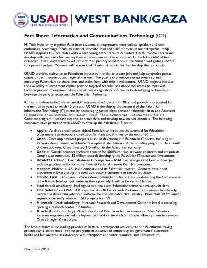 Fact Sheet: Information and Communications Technology (ICT) - PDF Format
