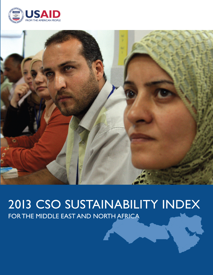 2013 Middle East and North Africa Civil Society Sustainability Index (CSOSI)
