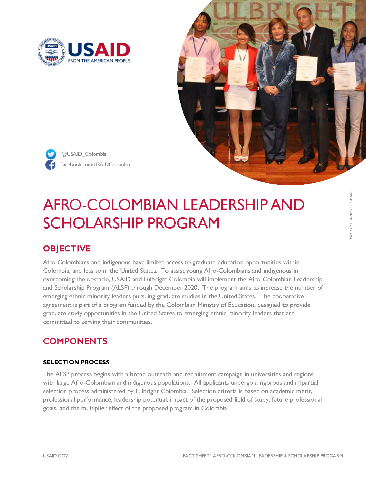Afro-Colombian Leadership and Scholarship Program