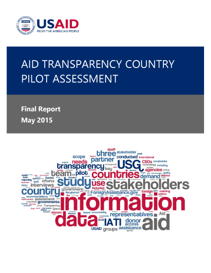 Aid Transparency Country Pilot Assessment