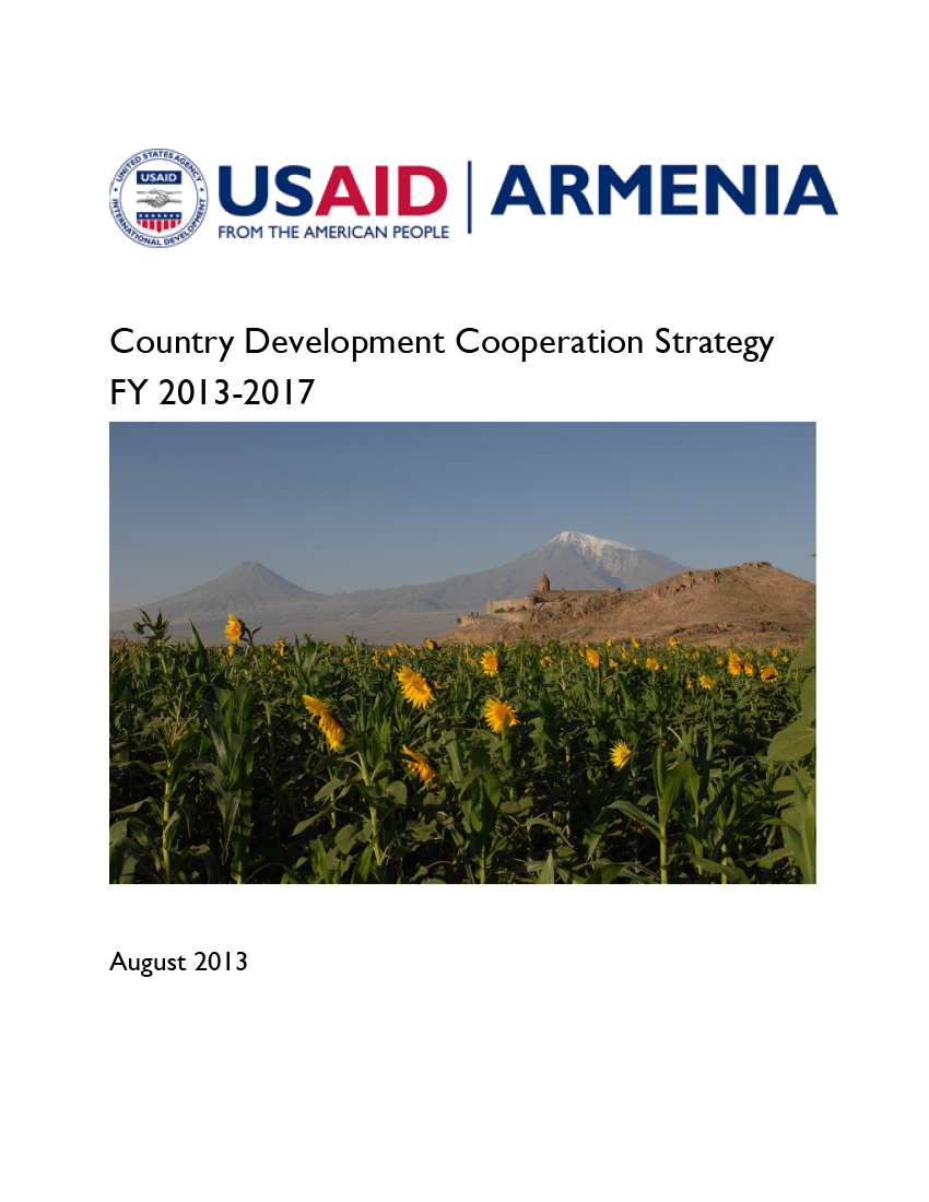 Armenia Country Development Cooperation Strategy FY 2013-2017