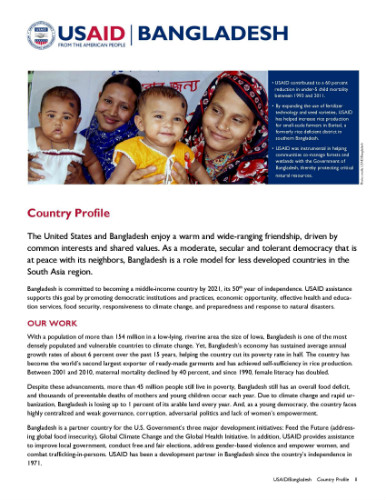 USAID Bangladesh Country Profile