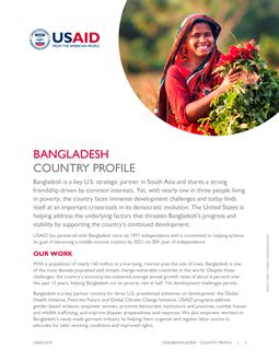 Bangladesh Country Profile (PDF)