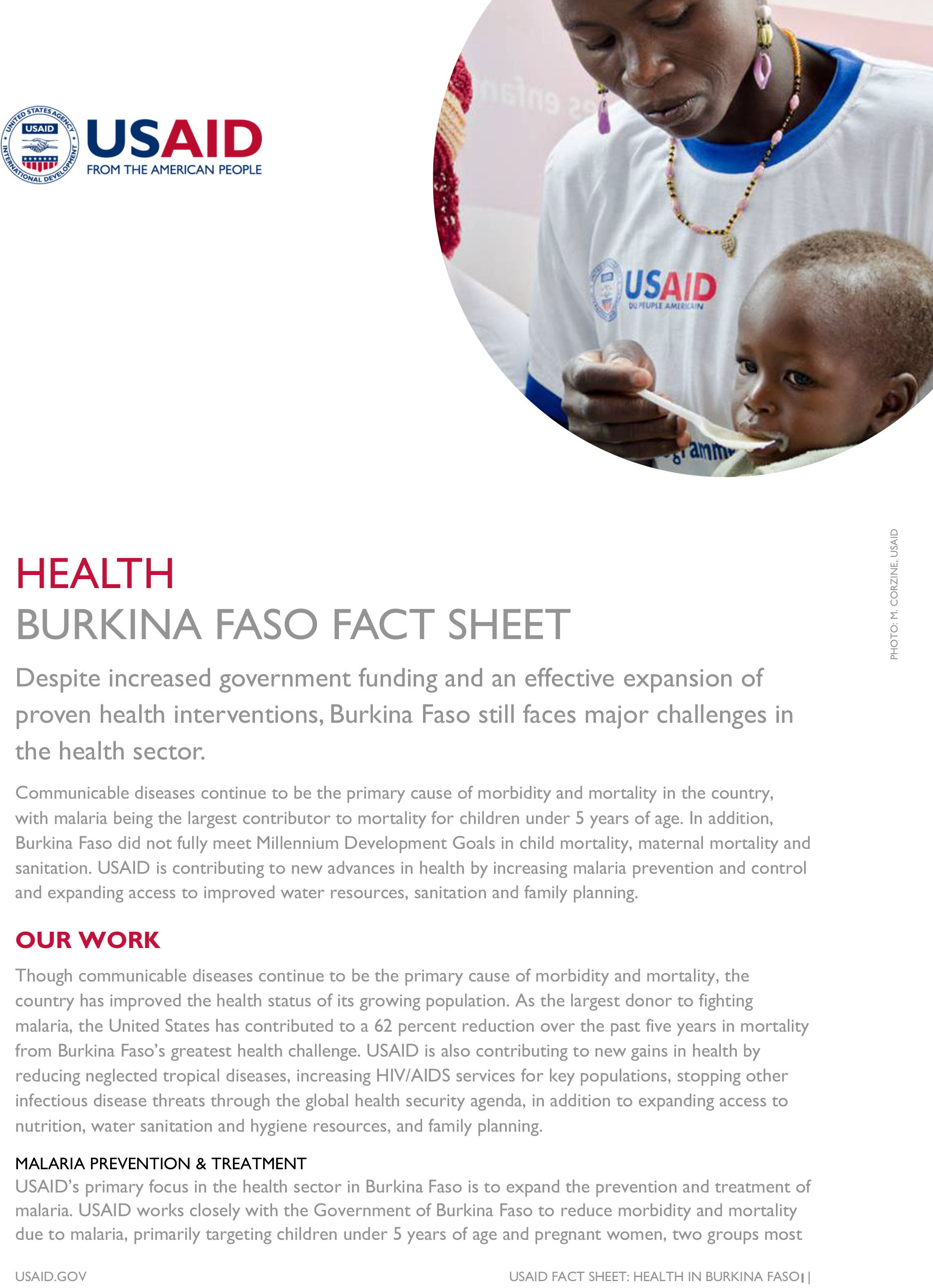 Burkina Faso Fact Sheet-Health