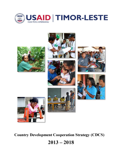 Timor-Leste Country Development Cooperation Strategy - 2013-2018