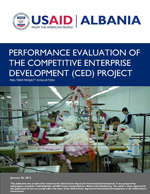 PERFORMANCE EVALUATION OF THE COMPETITIVE ENTERPRISE DEVELOPMENT (CED) PROJECT MID-TERM PROJECT EVALUATION January