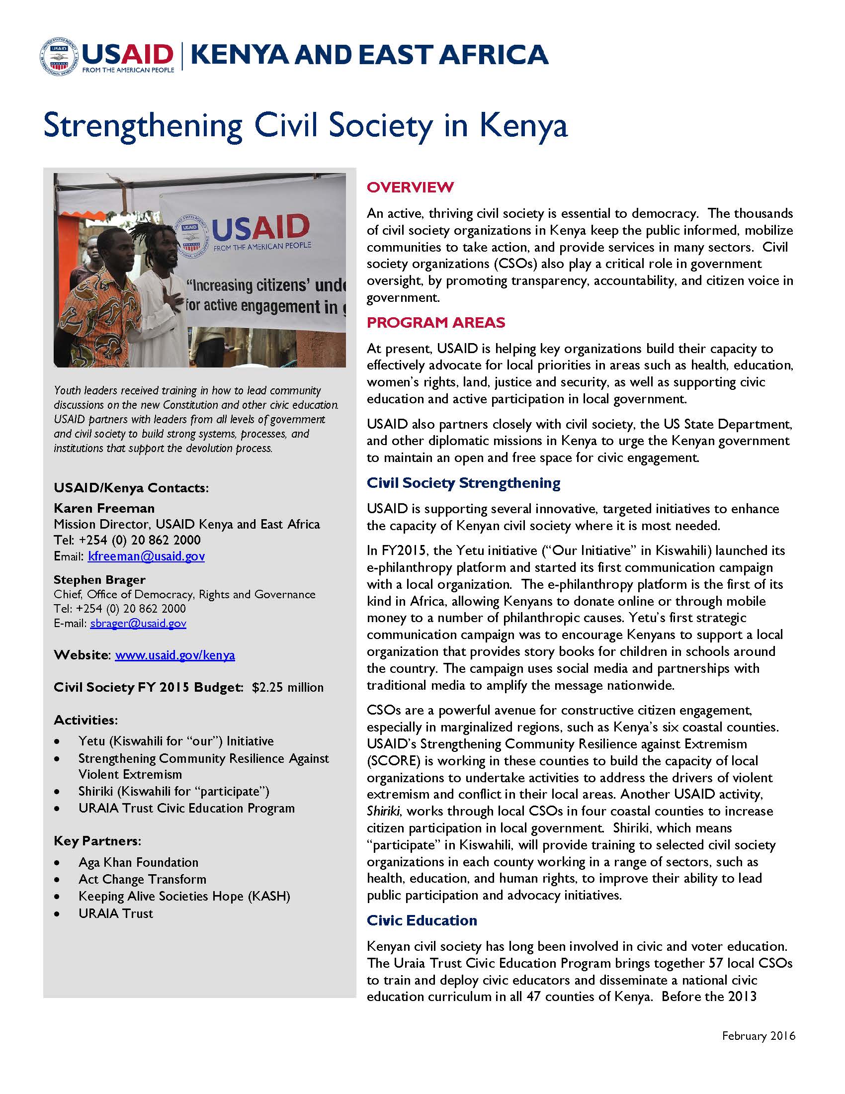 Strengthening Civil Society in Kenya