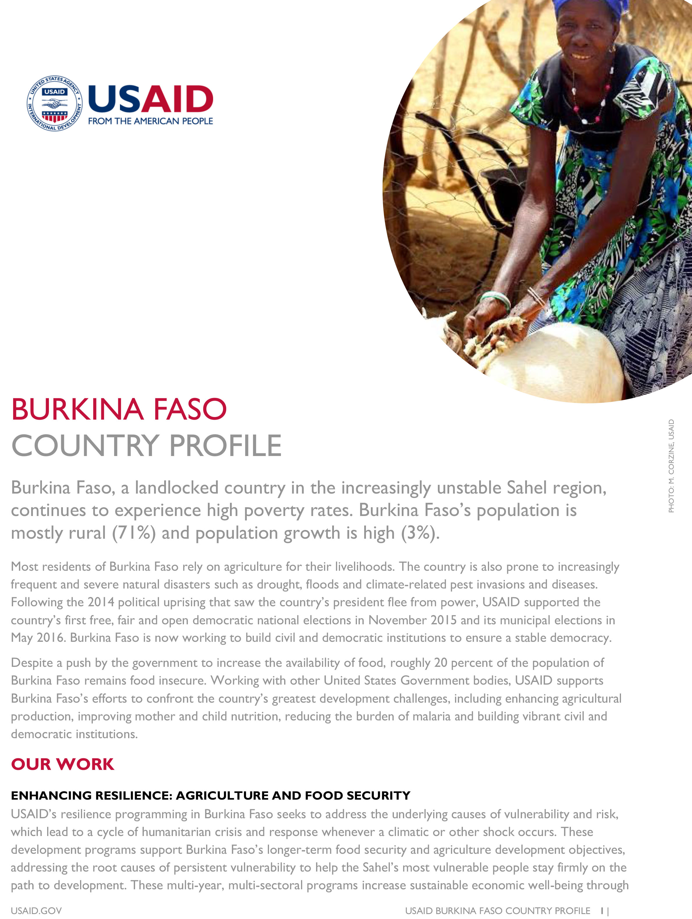 Burkina Faso Country Profile