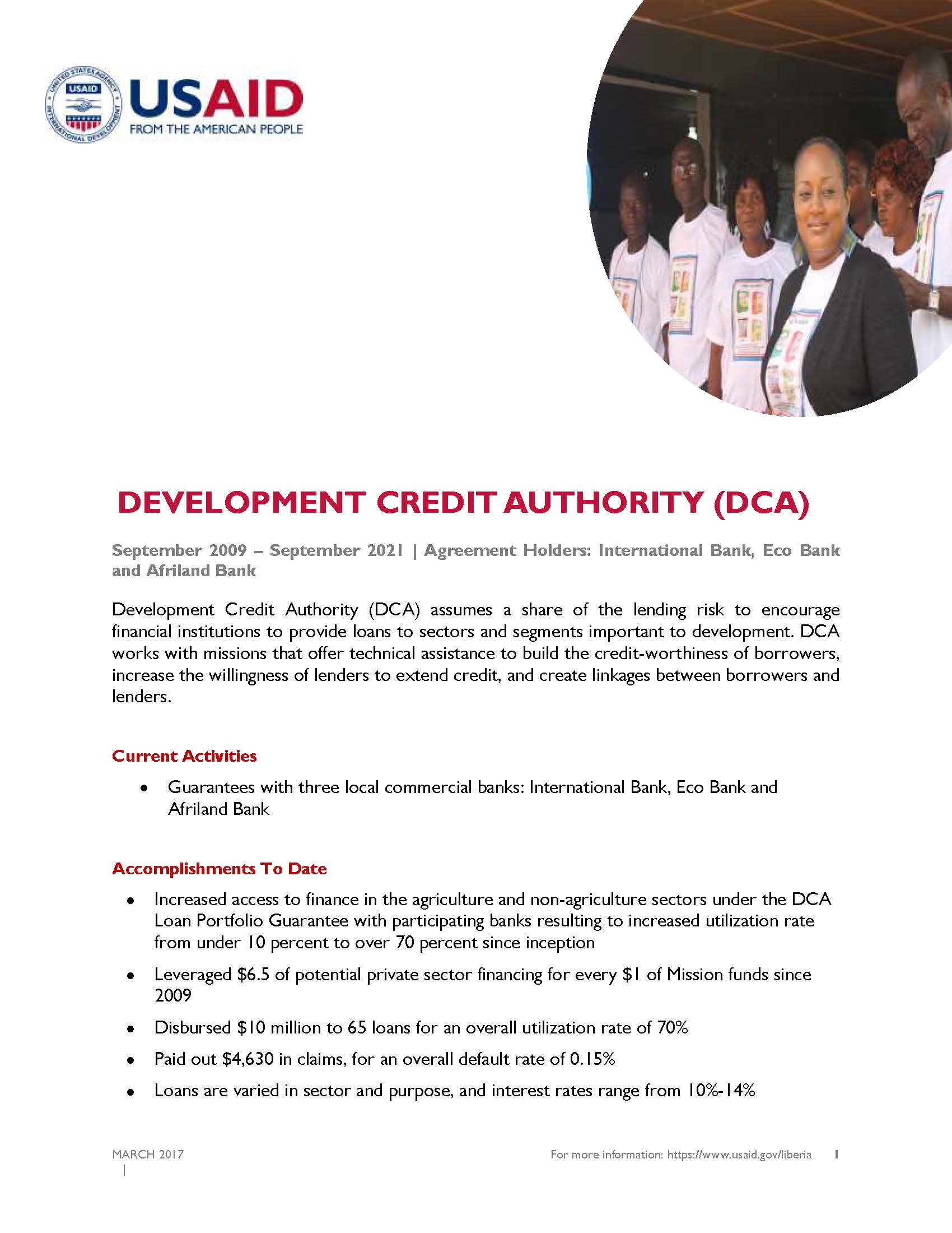 Development Credit Authority Fact Sheet 