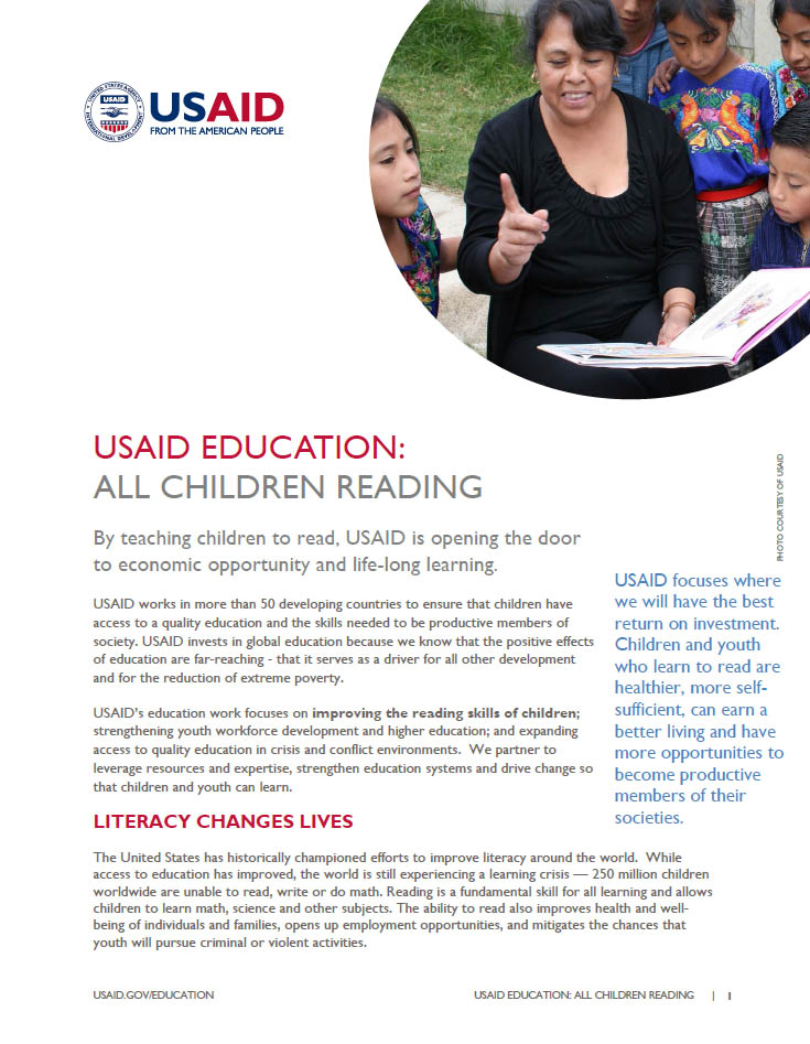 USAID Education: All Children Reading Fact Sheet