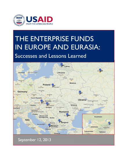 The Enterprise Funds In Europe and Eurasia: Successes and Lessons Learned