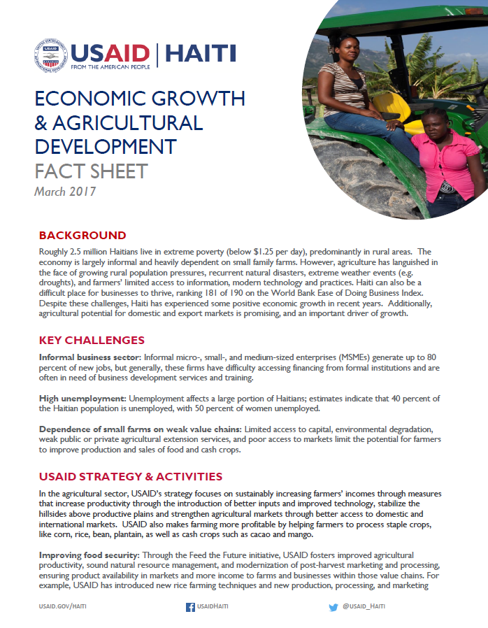 Economic Growth & Trade Fact Sheet March 2017