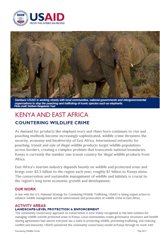 Countering Wildlife Crime Fact Sheet