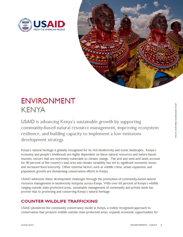 Kenya Environment and Natural Resources Fact Sheet