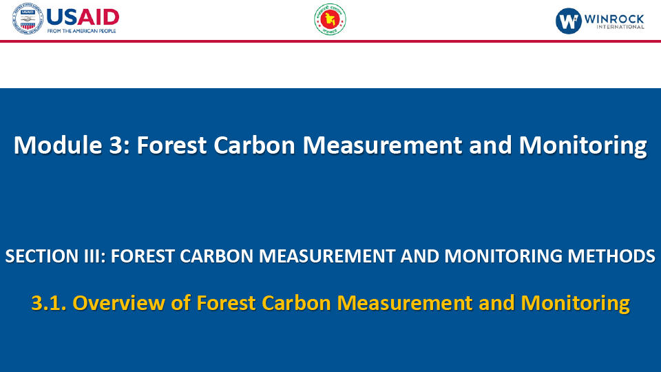 3.1. Overview of Forest Carbon Measurement and Monitoring