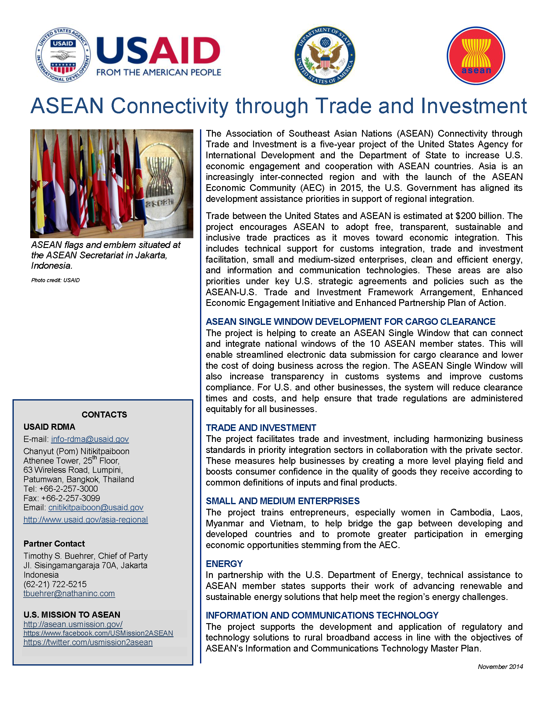 ASEAN Connectivity through Trade and Investment