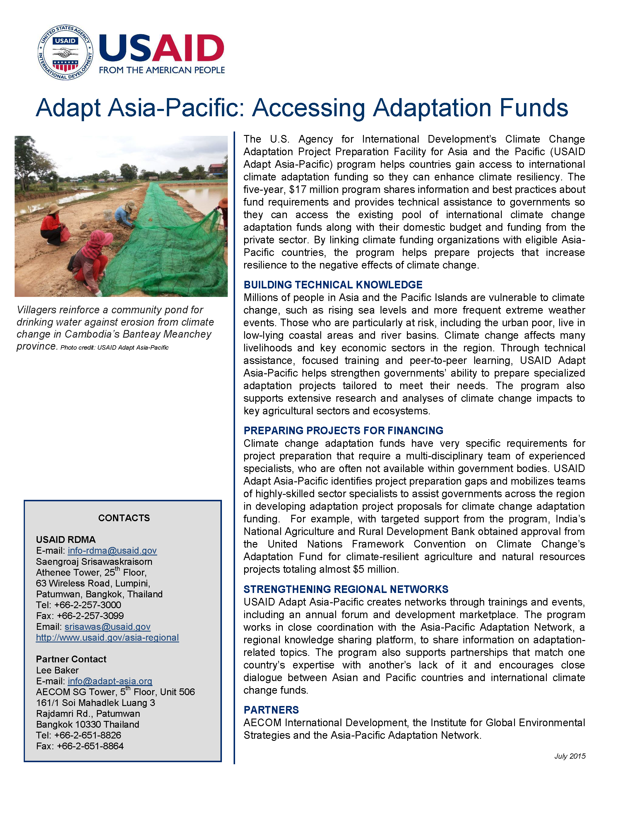 Adapt Asia-Pacific: Accessing Adaptation Funds