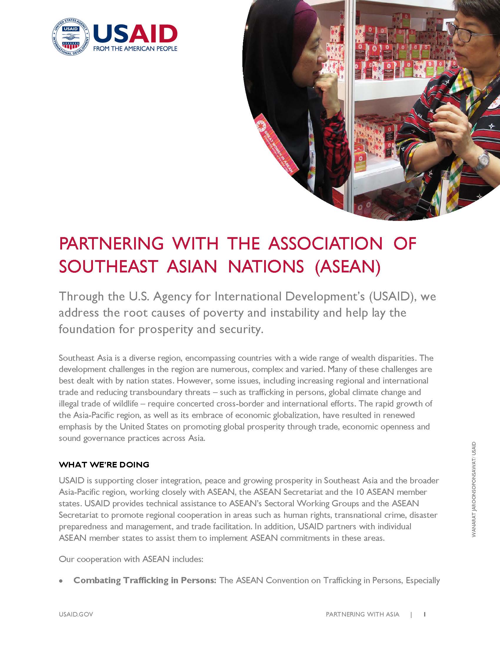 Partnering with the Association of Southeast Asian Nations (ASEAN)