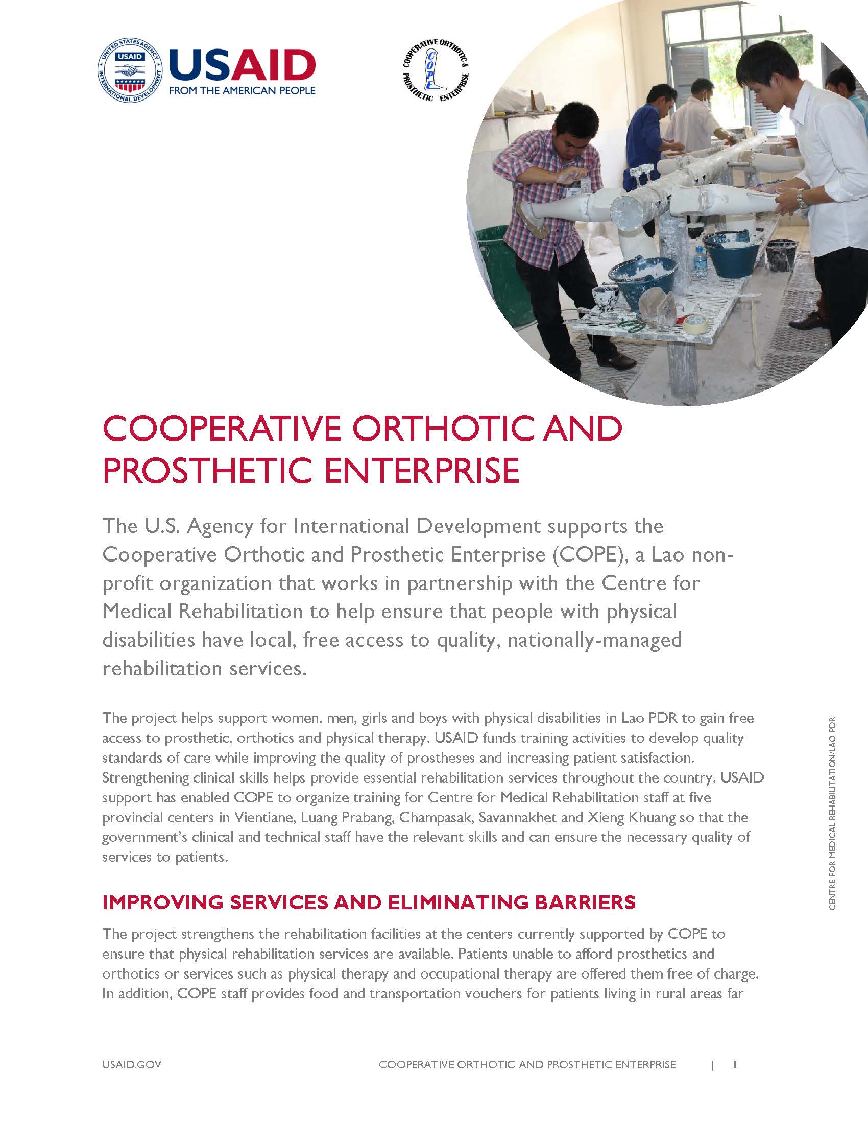 Cooperative Orthotic and Prosthetic Enterprise
