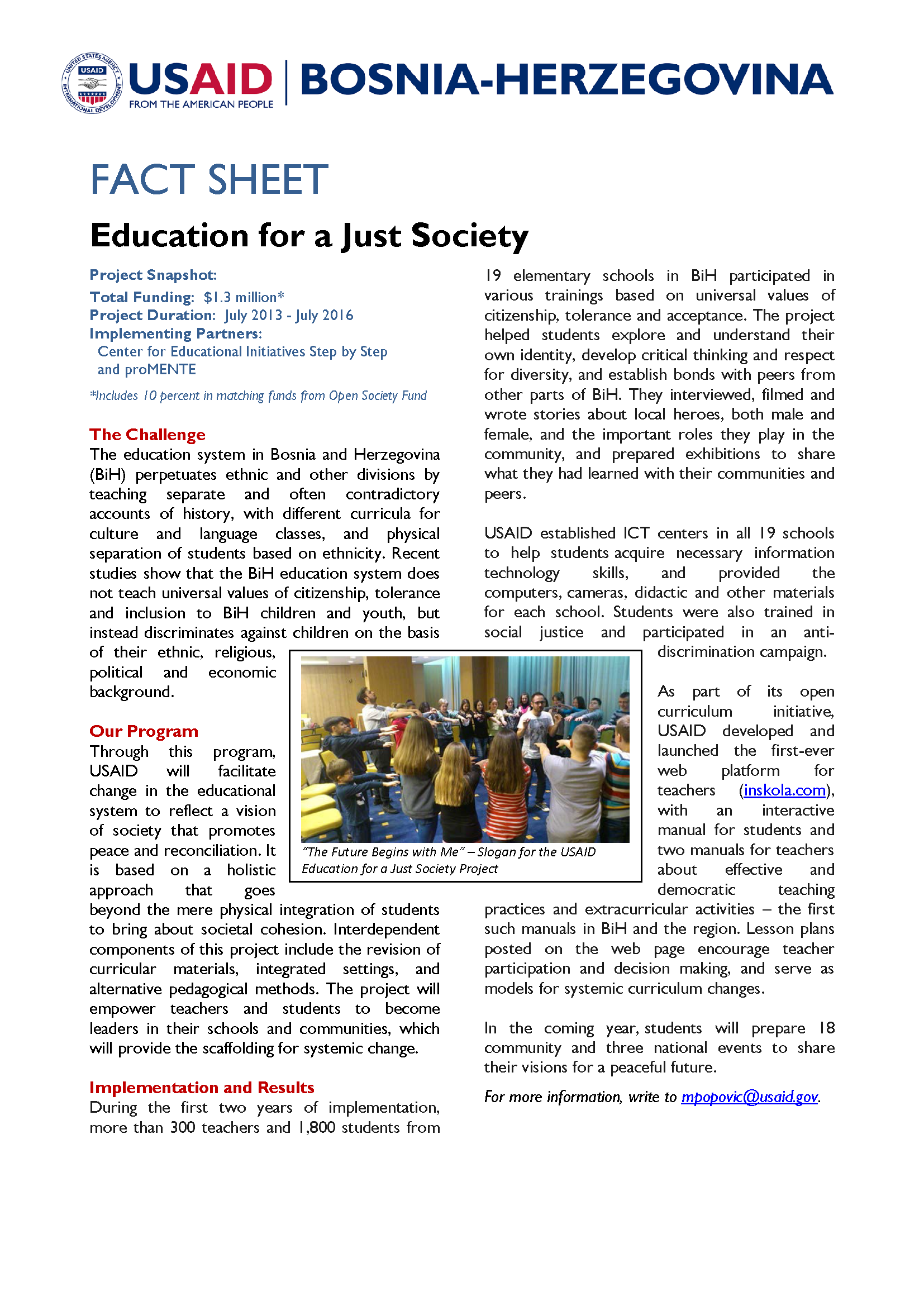 Education for a Just Society