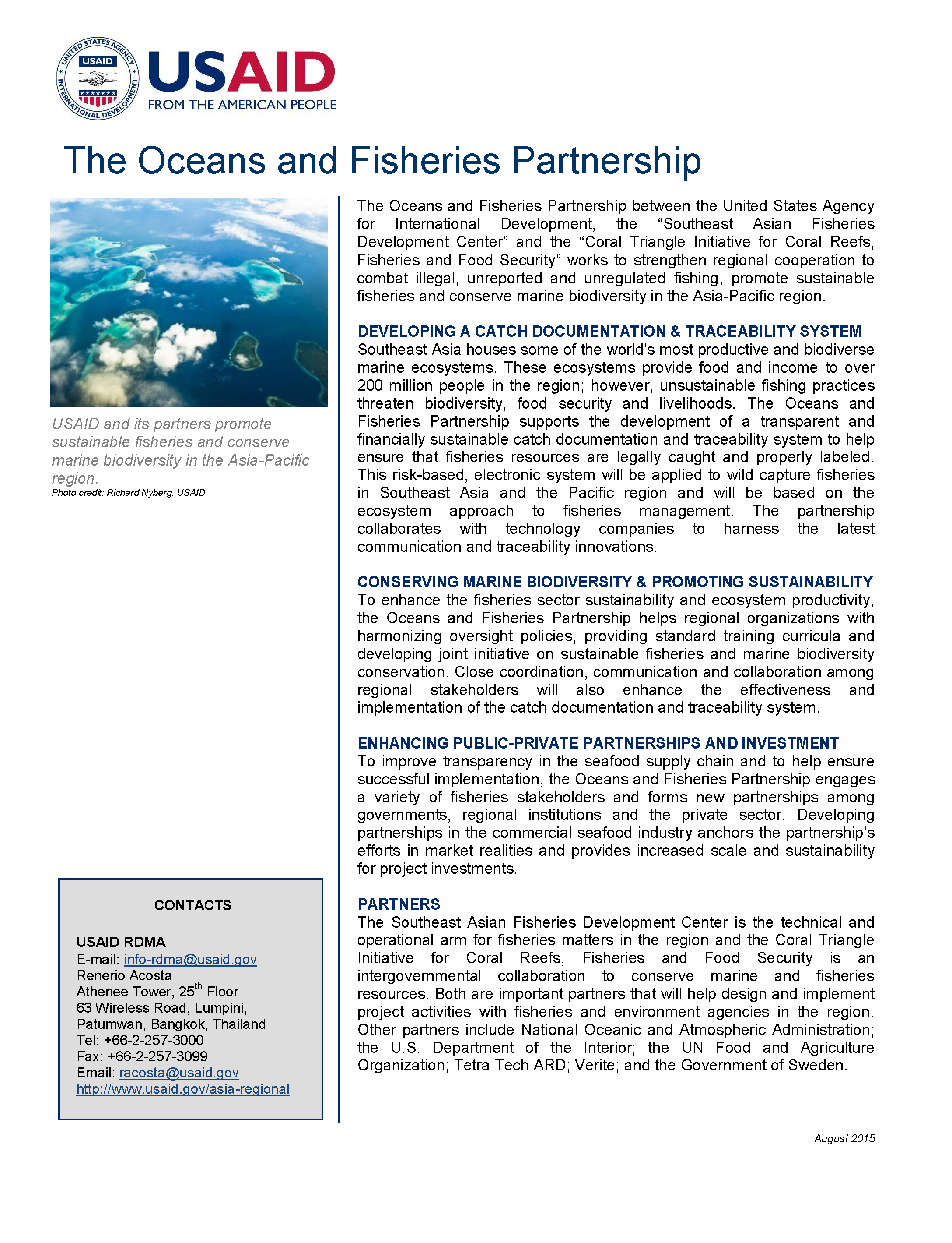 The Oceans and Fisheries Partnership