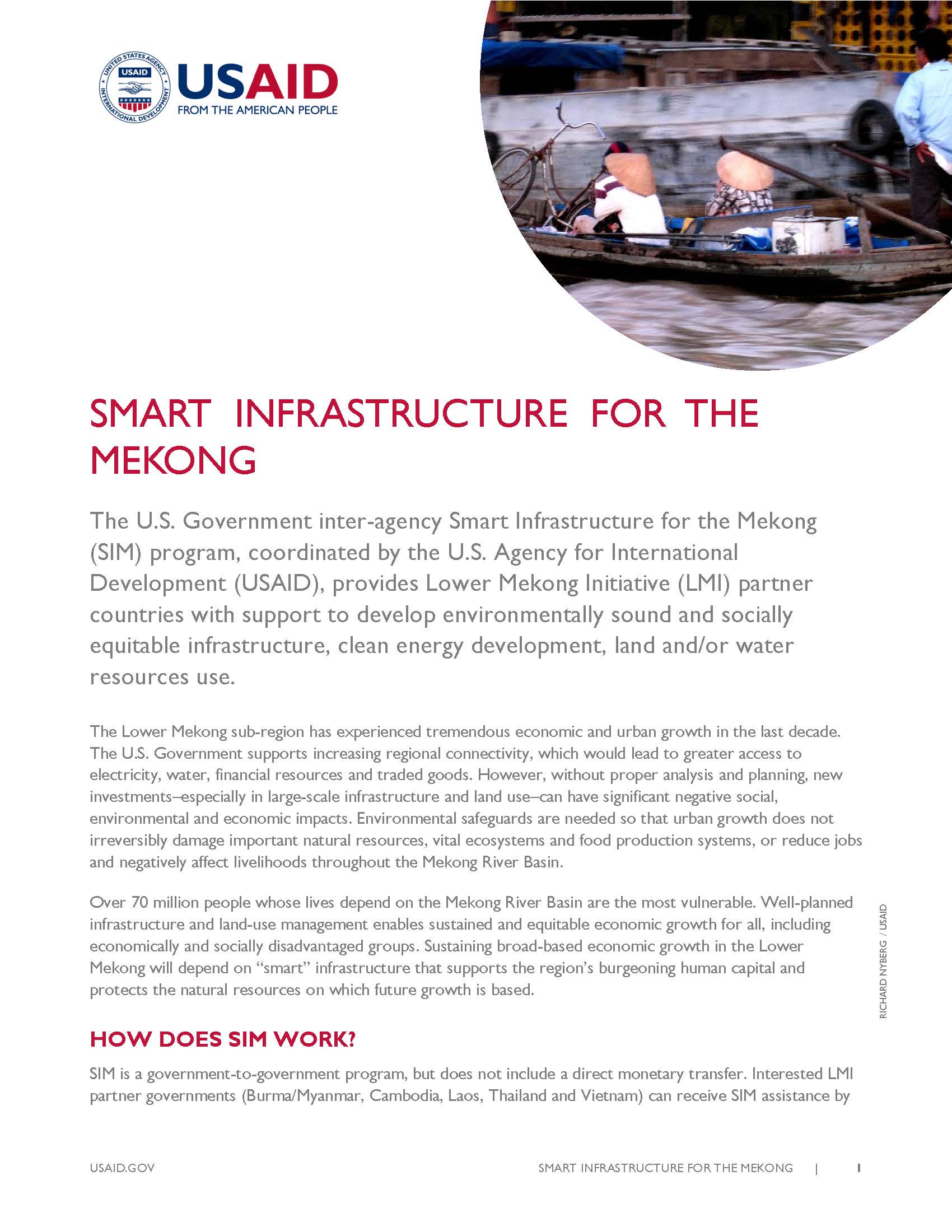 Smart Infrastructure for the Mekong (SIM)