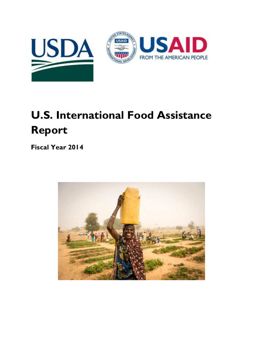 U.S. International Food Assistance Report, FY 2014