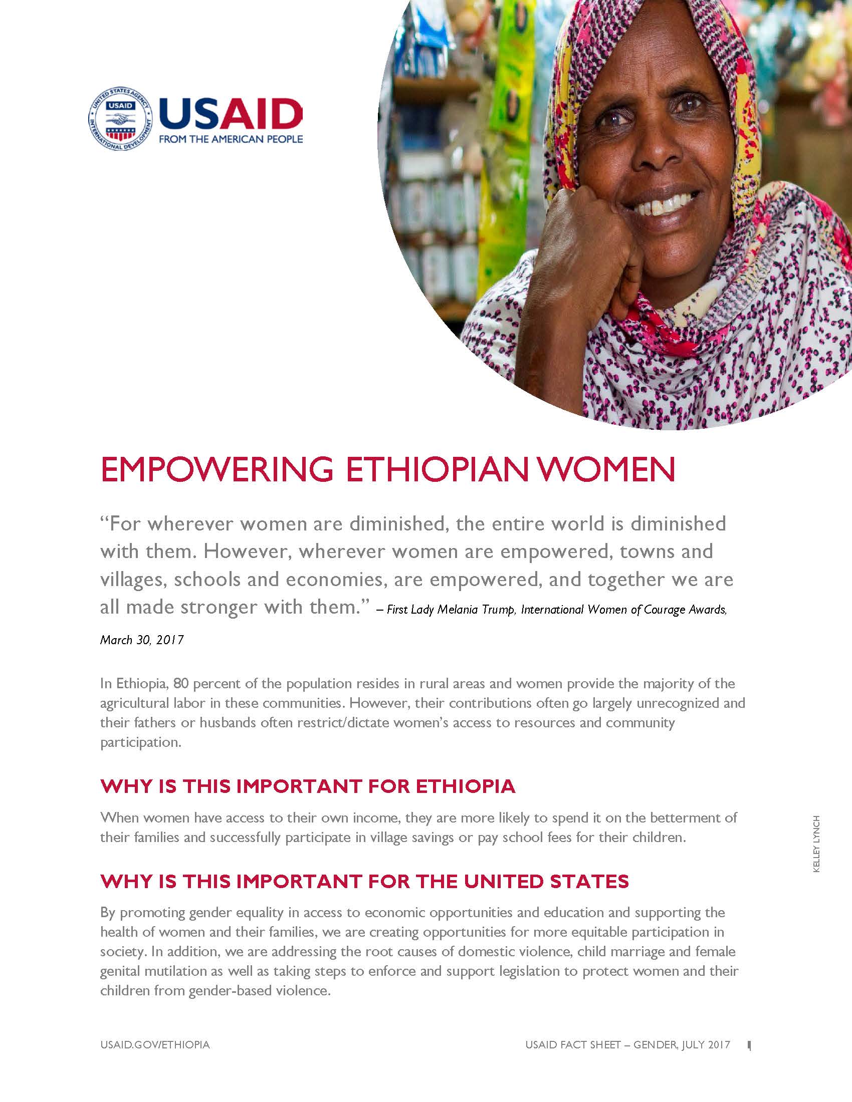 Ethiopia Fact Sheet Empowering Ethiopian Women July 2017