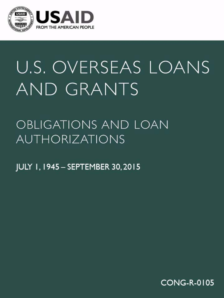 U.S. Overseas Loans and Grants (Greenbook) 2015