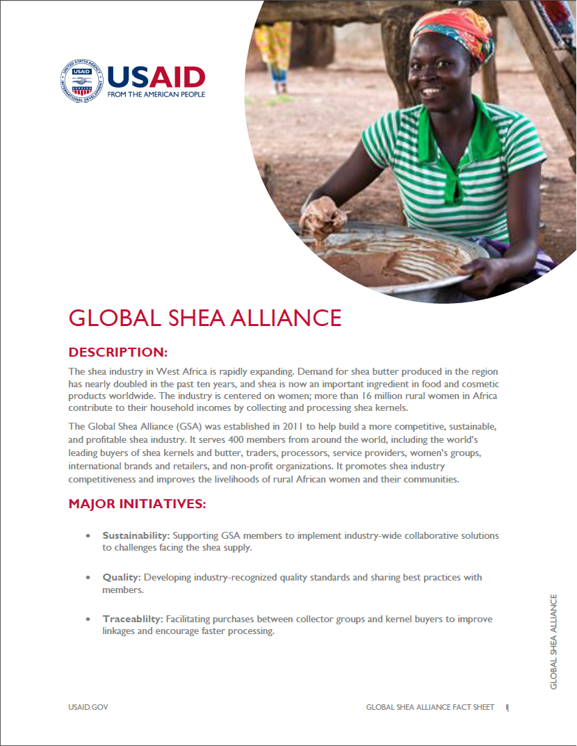 Click here to download the Global Shea Alliance Fact Sheet