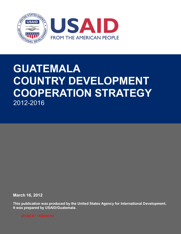 Guatemala - Country Development Cooperation Strategy
