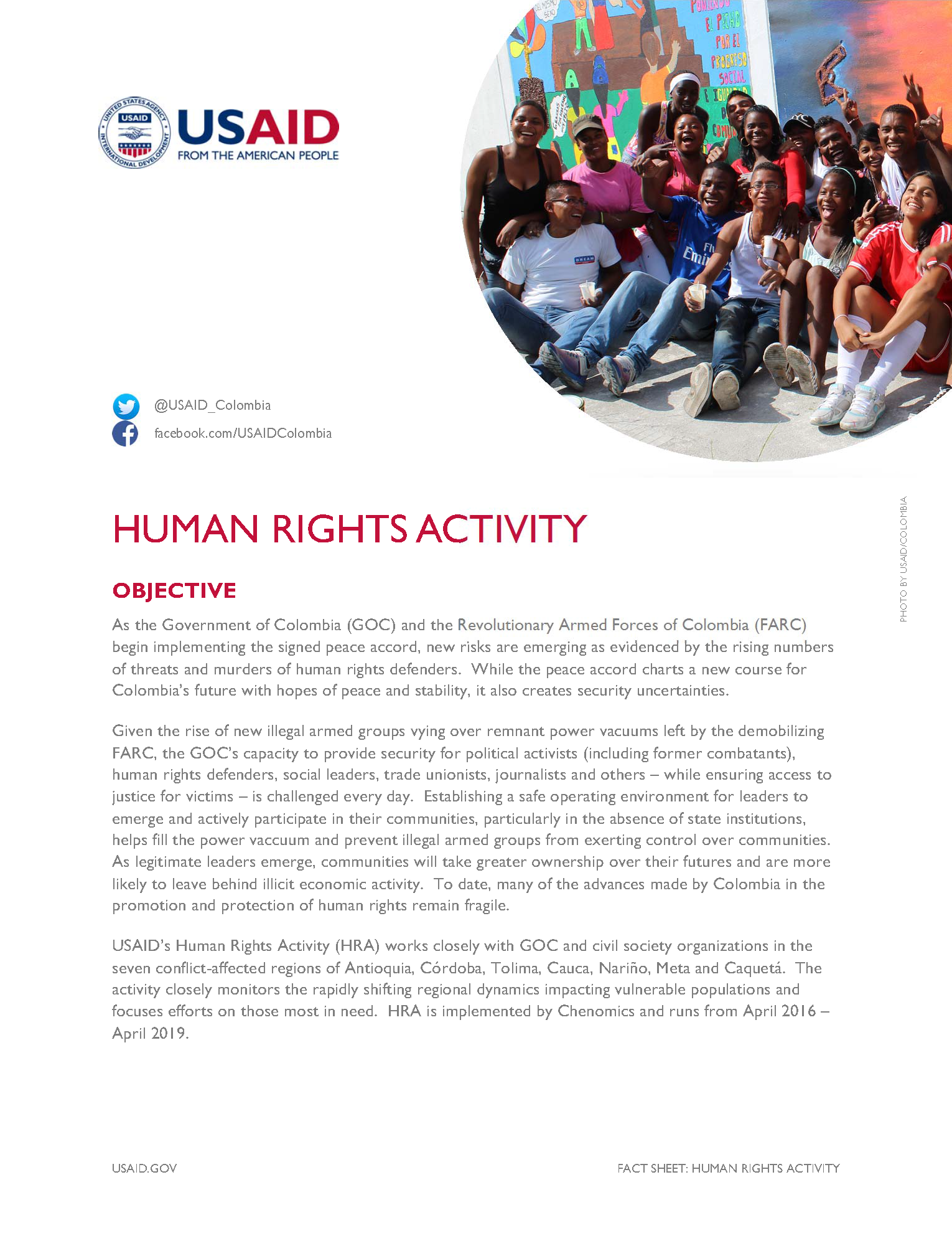 Human Rights Activity (HRA) Fact Sheet