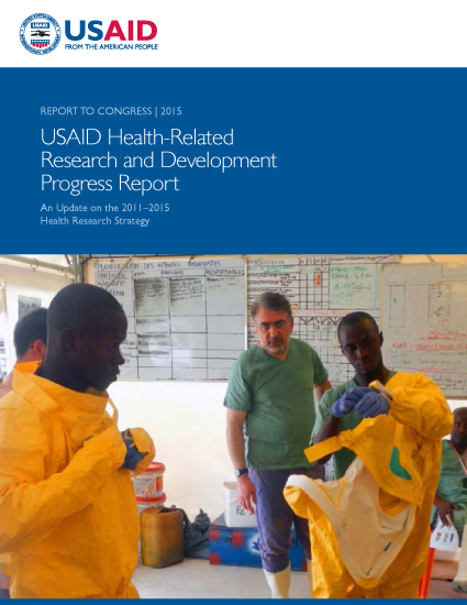 USAID Health-Related Research and Development Progress Report 2015