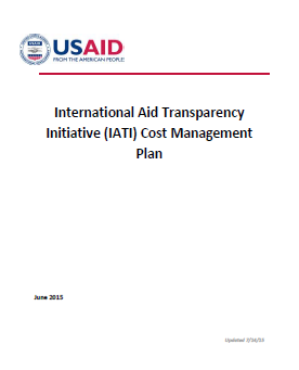 IATI Cost Management Plan
