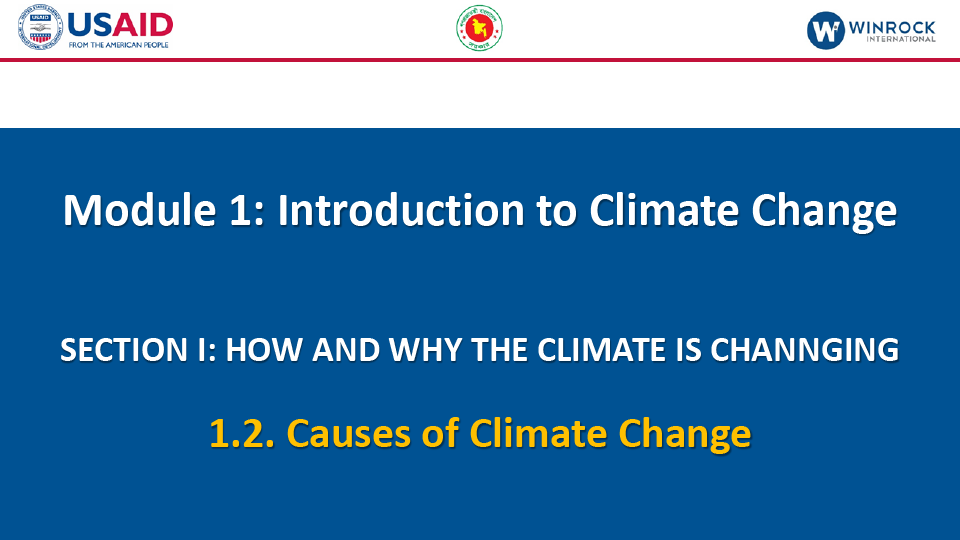 1.2. Causes of Climate Changes