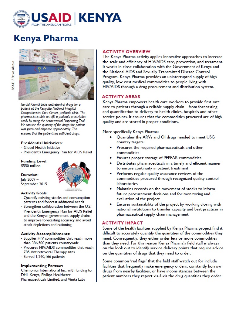 Kenya Pharma Fact Sheet_August 2014