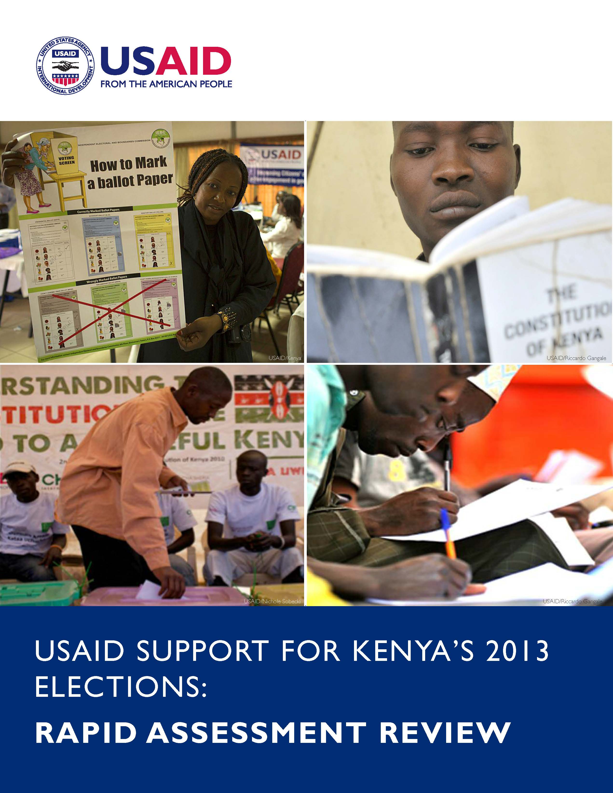USAID Support for Kenya's 2013 Elections: Rapid Assessment Review