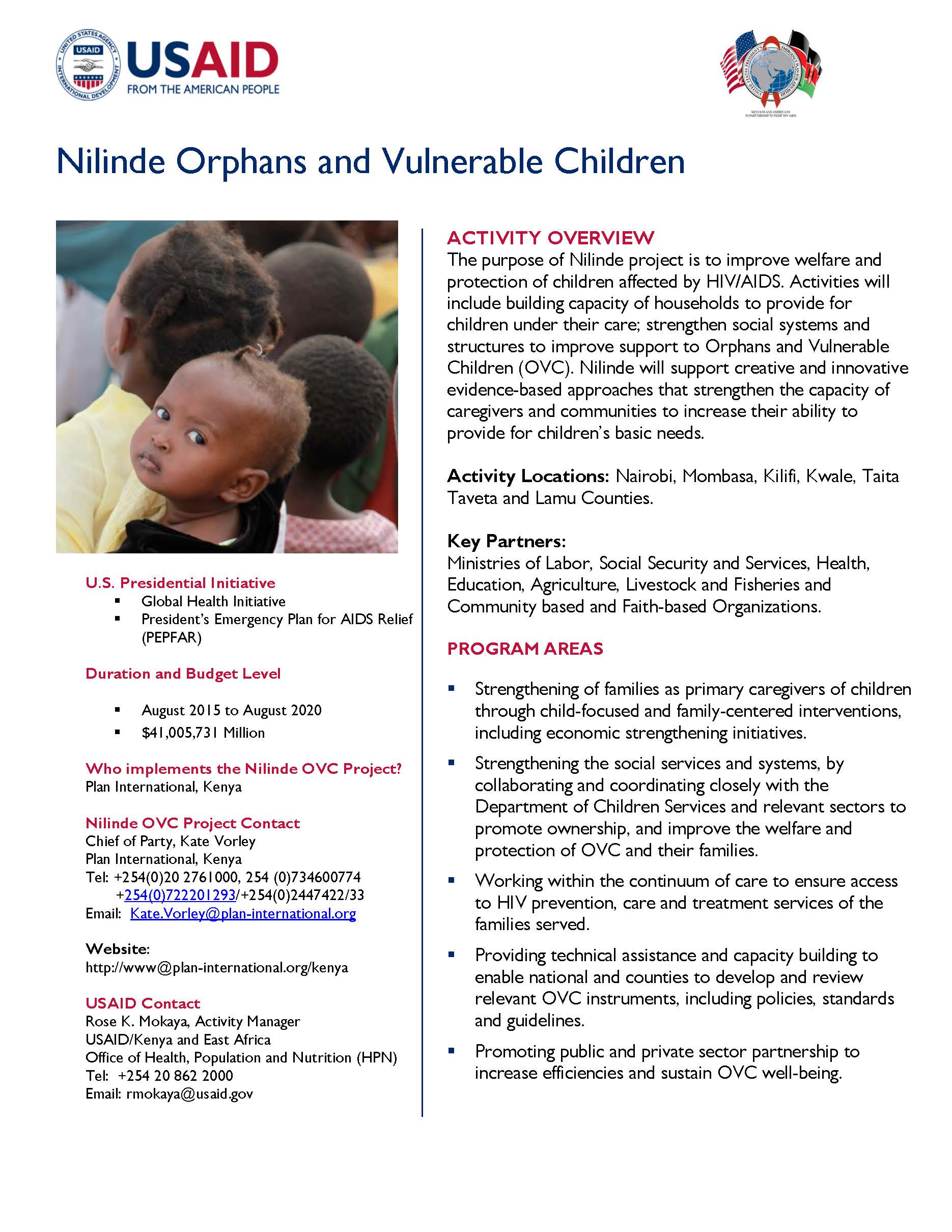 Nilinde Orphans and Vulnerable Children
