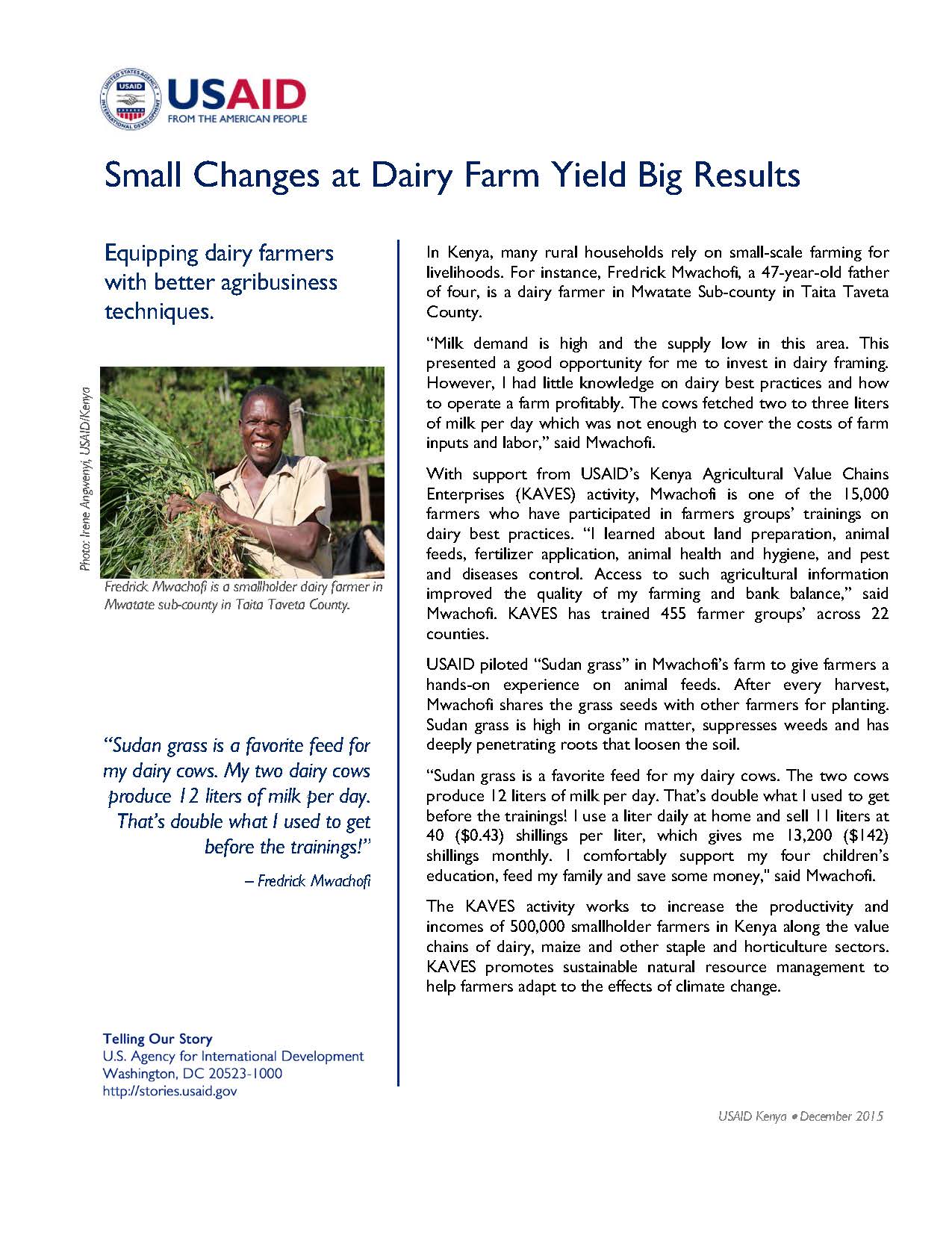 Small Changes at Dairy Farm Yield Big Results 