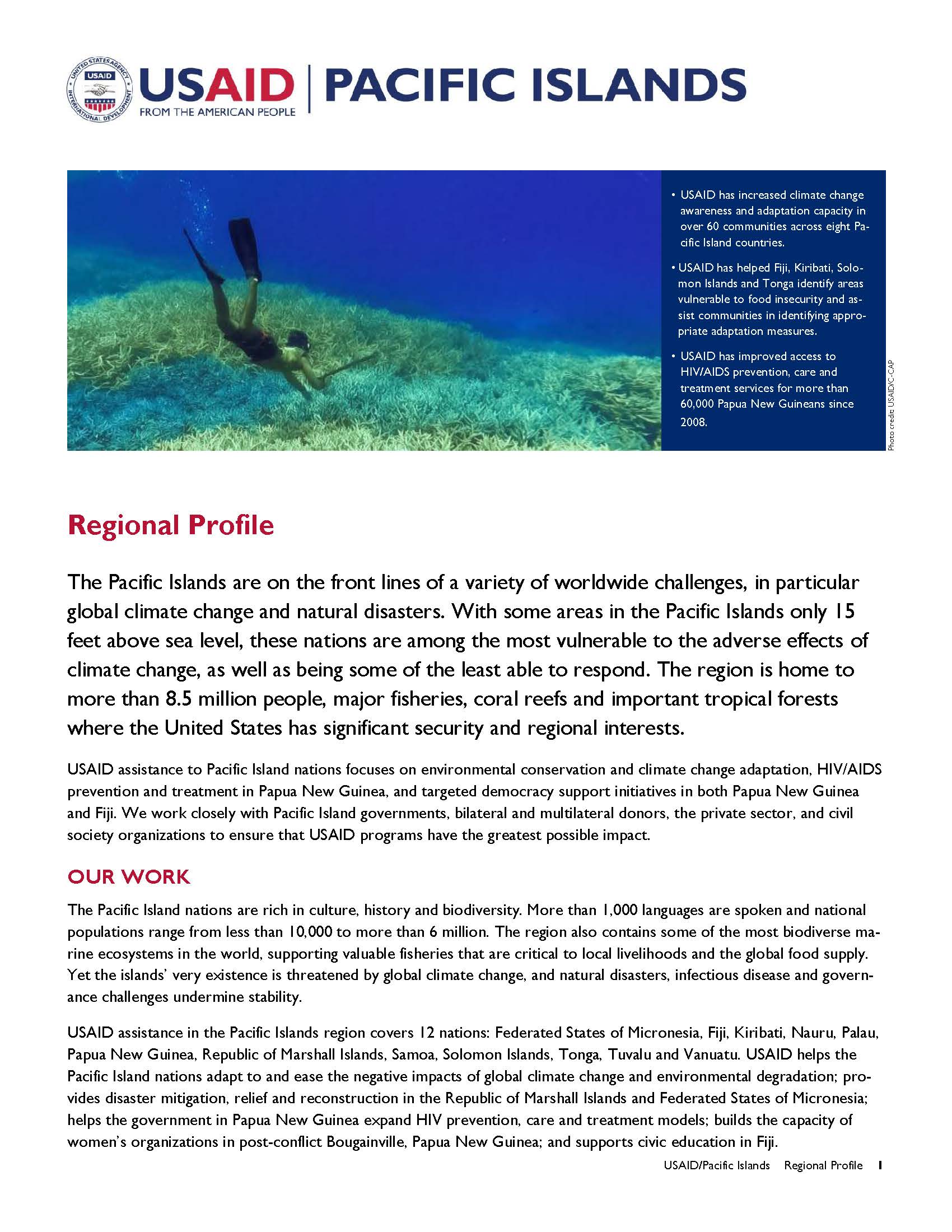 Pacific Islands Regional Profile
