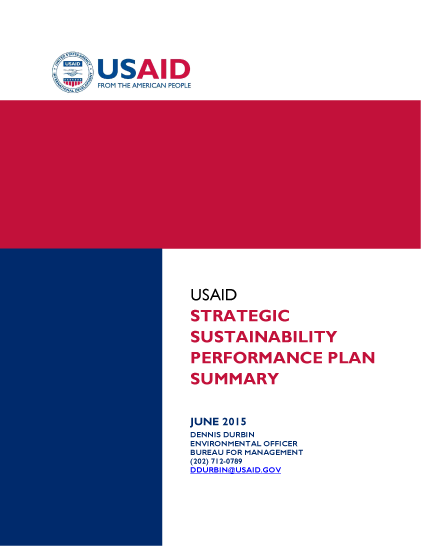 Strategic Sustainability Performance Plan - June 2015