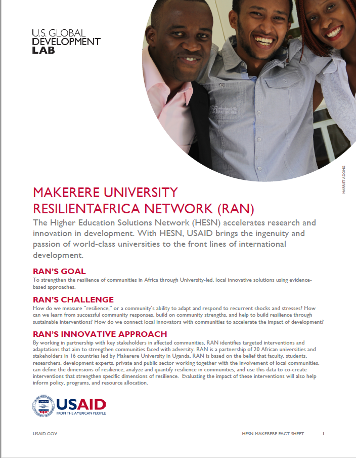 Makerere University - ResilientAfrica Network (RAN)