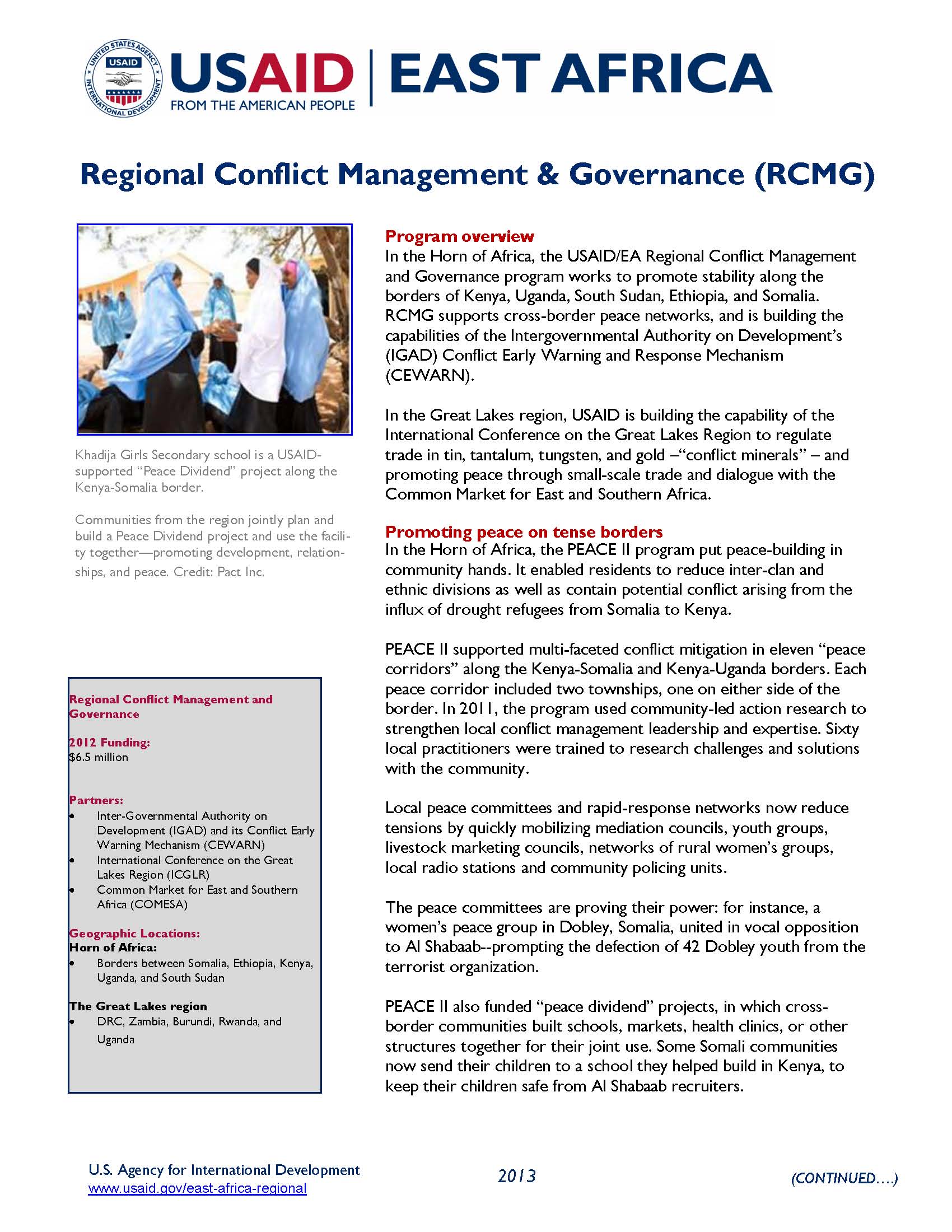 Regional Conflict Management & Governance 